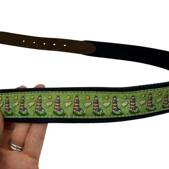 Vineyard Vines Lighthouse Belt 38 Green - Picture 7 of 15